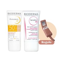 Pack Bioderma Fotoprotección + Limpieza + Hidratación para Pieles Sensibles